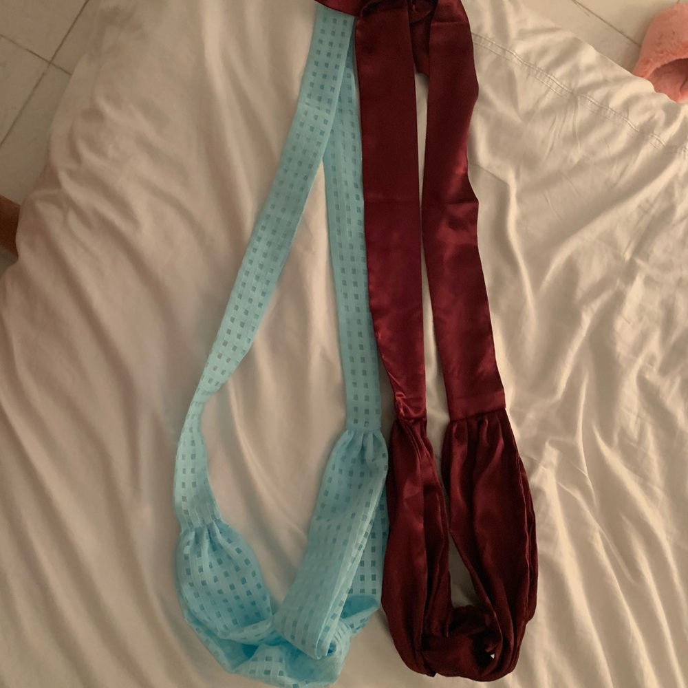 Two Headscarves!! (blue and purple)
